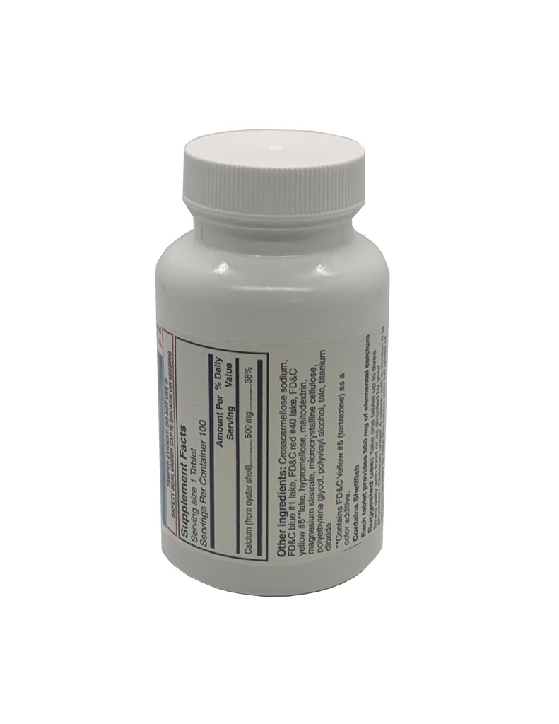 Oyster Shell 500mg Tabs 100CT