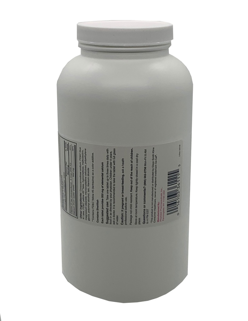 Oyster Shell Calcium 500mg+D Tabs 1000CT