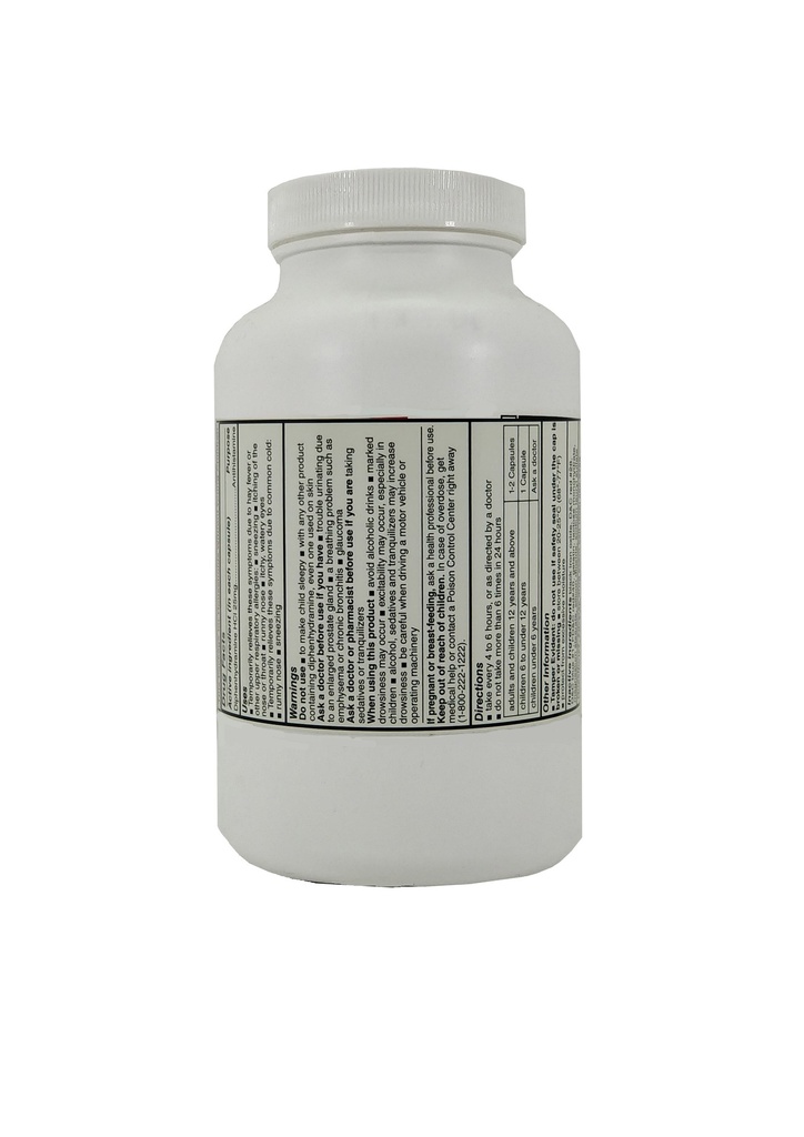 Pharbedryl 25mg Caps Diphenhydramine 1000CT