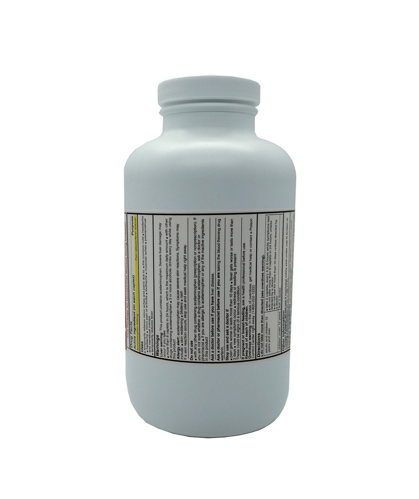 Pharbetol 500mg Caplet Acetaminophen 1000CT