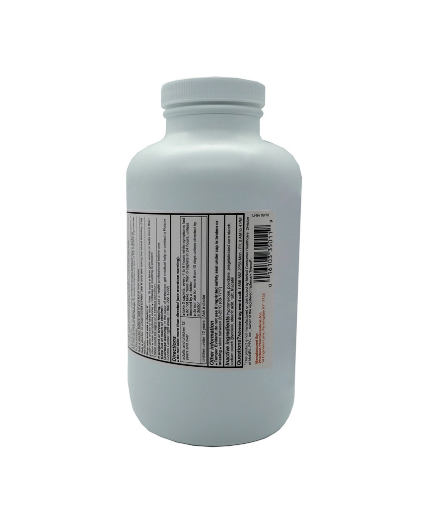 Pharbetol 500mg Caplet Acetaminophen 1000CT