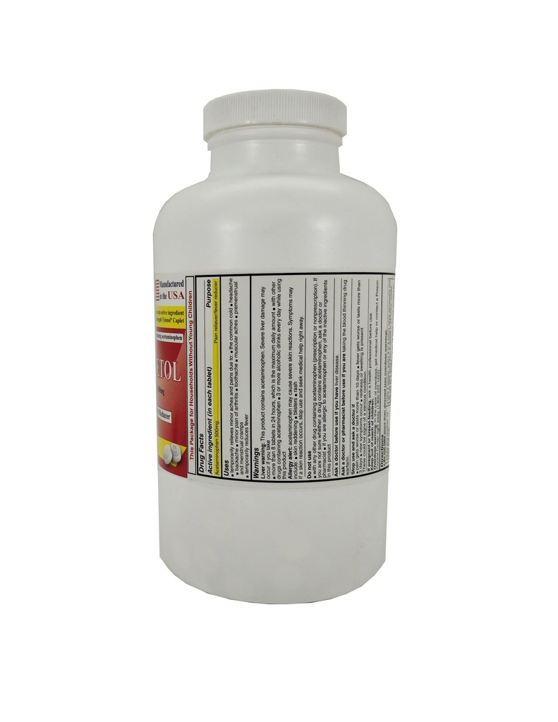 Pharbetol 500mg Tabs Acetaminophen 1000CT
