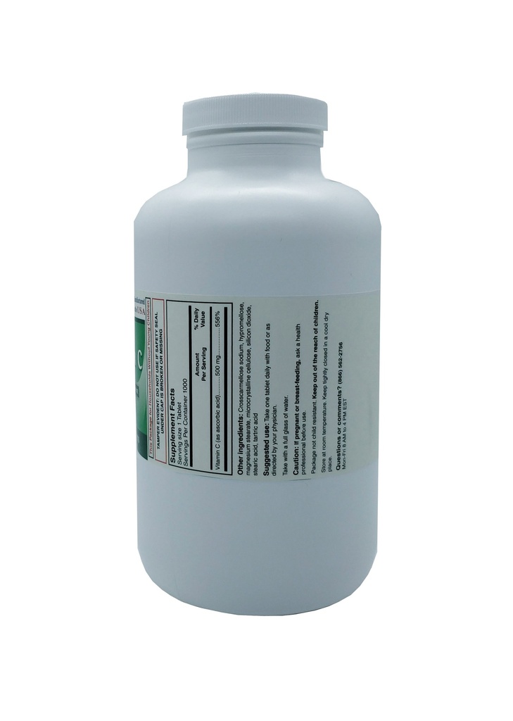 Vitamin C 500mg Tabs 1000CT