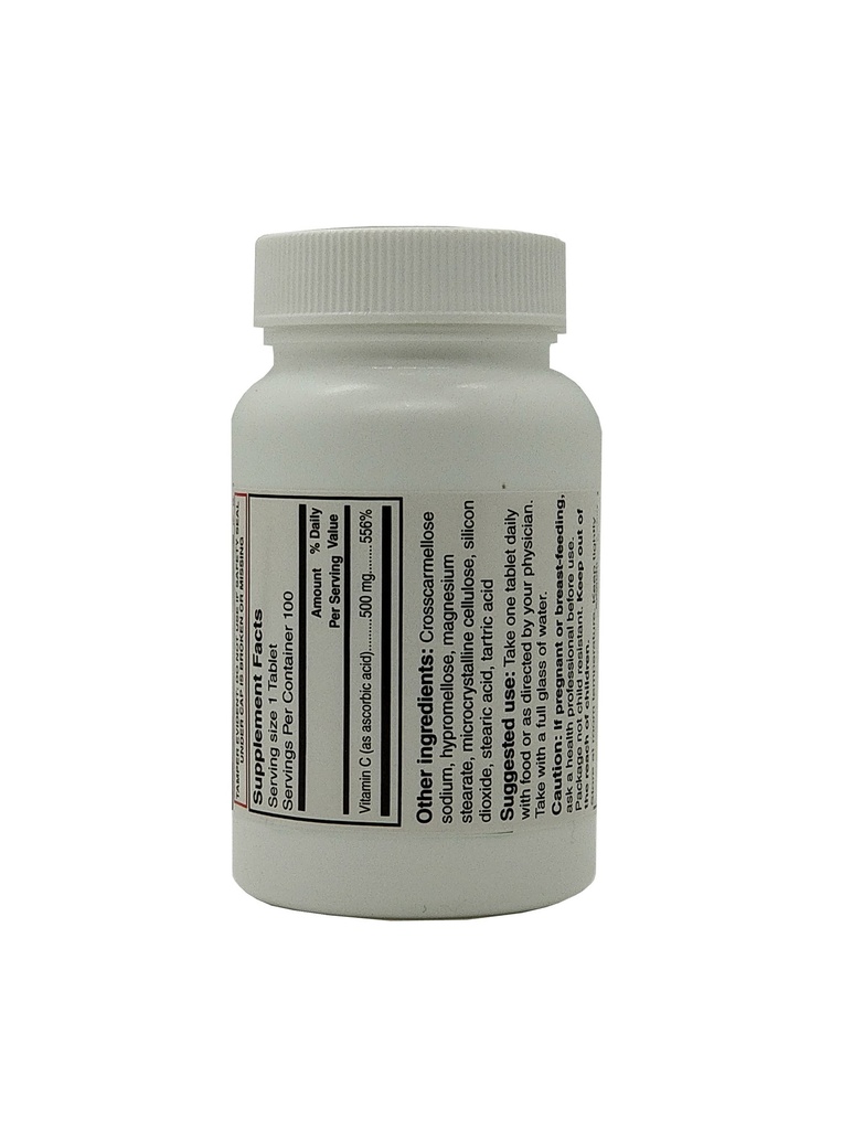Vitamin C 500mg Tabs 100CT