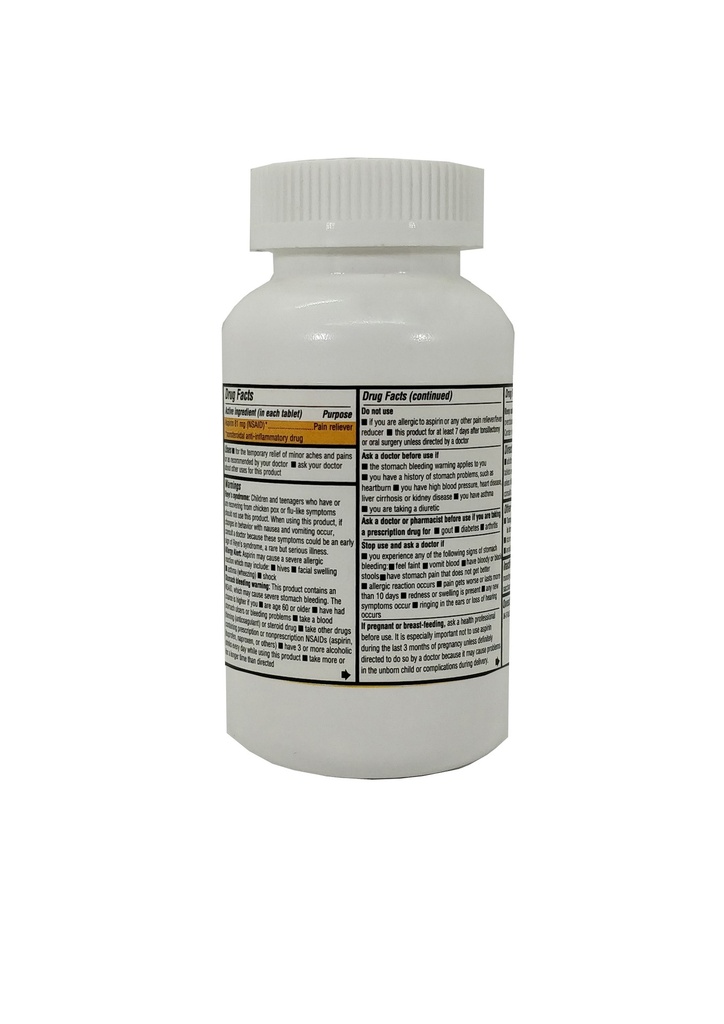 Chew Aspirin 81mg Tabs 1000CT