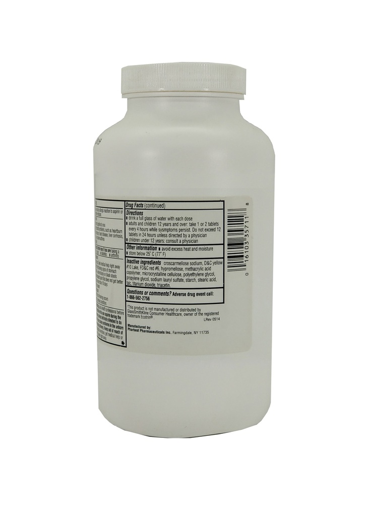 EC Aspirin 325mg Tabs 1000CT