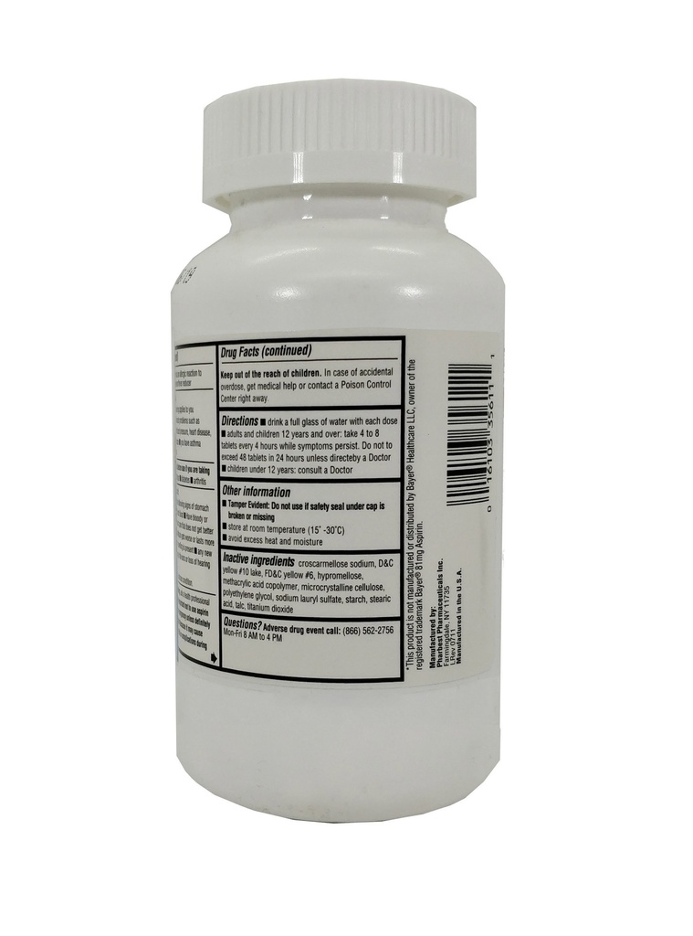 EC Aspirin 81mg Tabs 1000CT