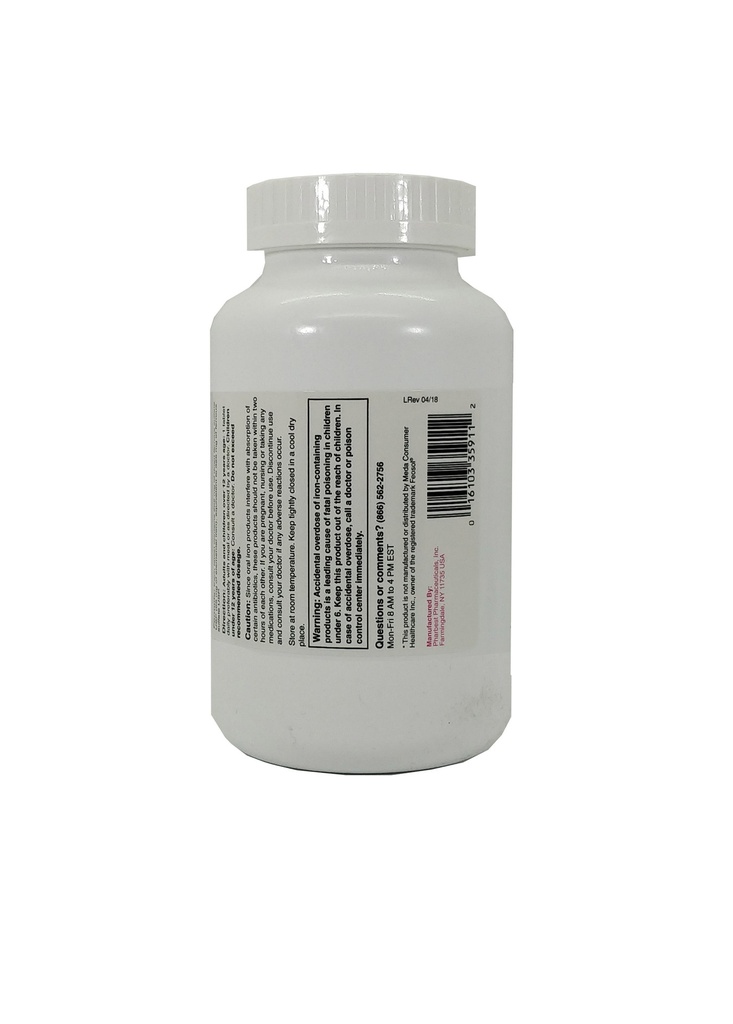 Ferrous Sulfate 325mg Red Tabs 1000CT