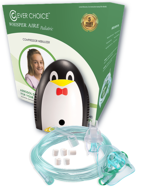 Clever Choice Whisper Aire Pediatric Compressor Nebulizer