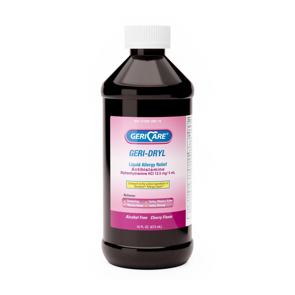 Diphenhydramine 12.5mg/5mL liquid 16 fl oz