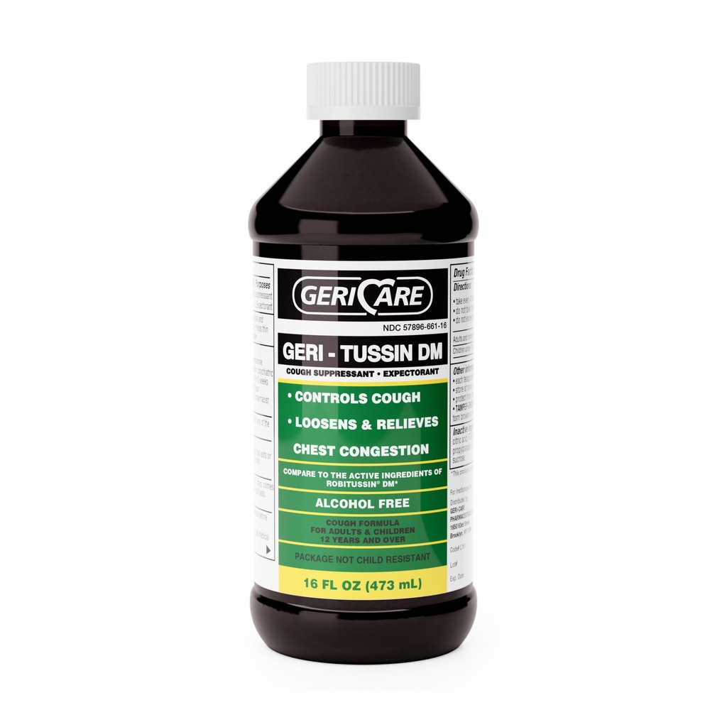 Geri-Tussin DM Alcohol Free 100mg + 10mg/5mL liquid 16 fl oz