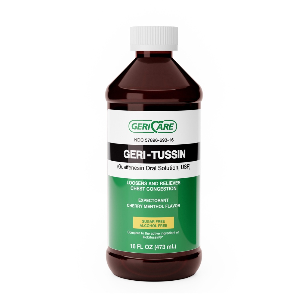 Geri-Tussin Alcohol Free Sugar Free 100mg/5mL liquid 16 fl oz