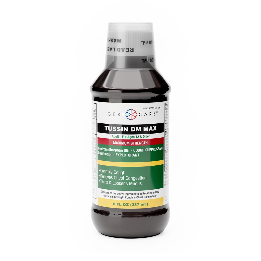 Geri-Tussin DM Maximum Strength 400mg + 20mg/20mL liquid 8 fl oz