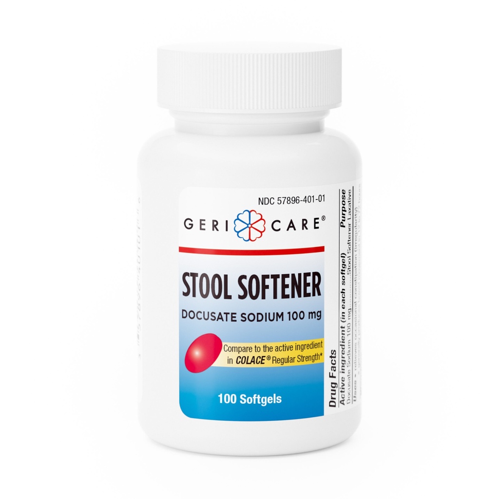 Docusate Sodium 100mg softgels 100 count