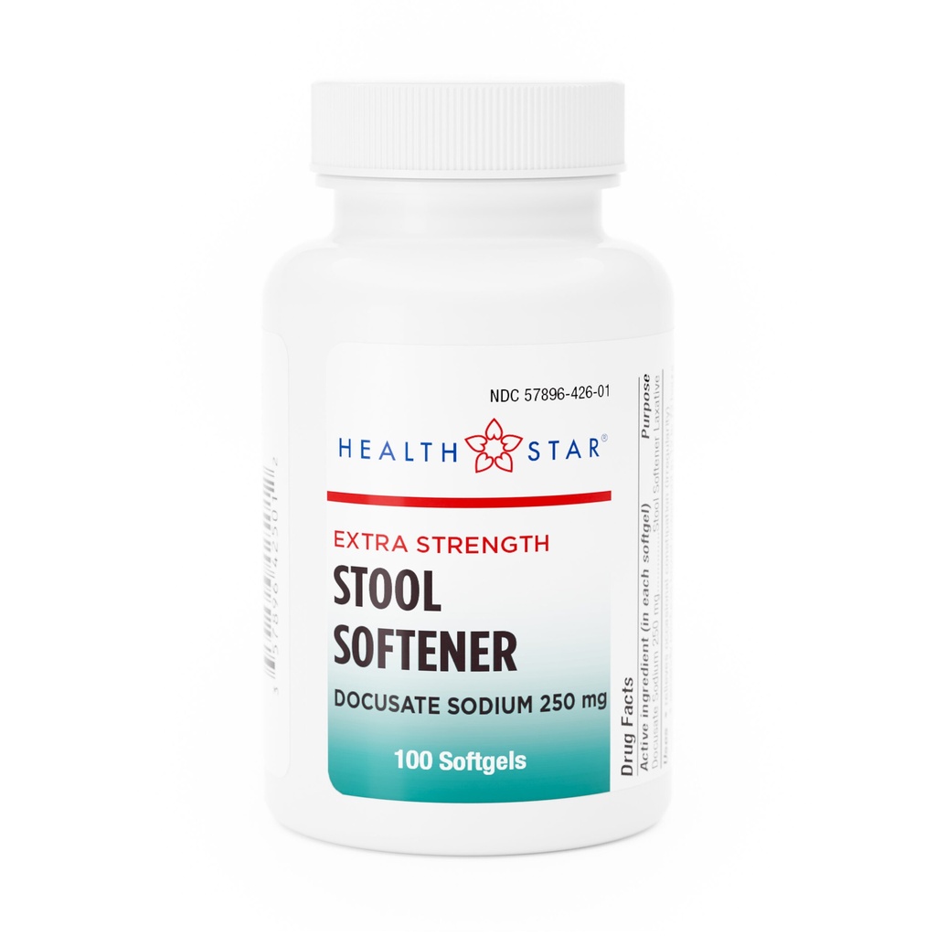 Docusate Sodium 250mg softgels 100 count