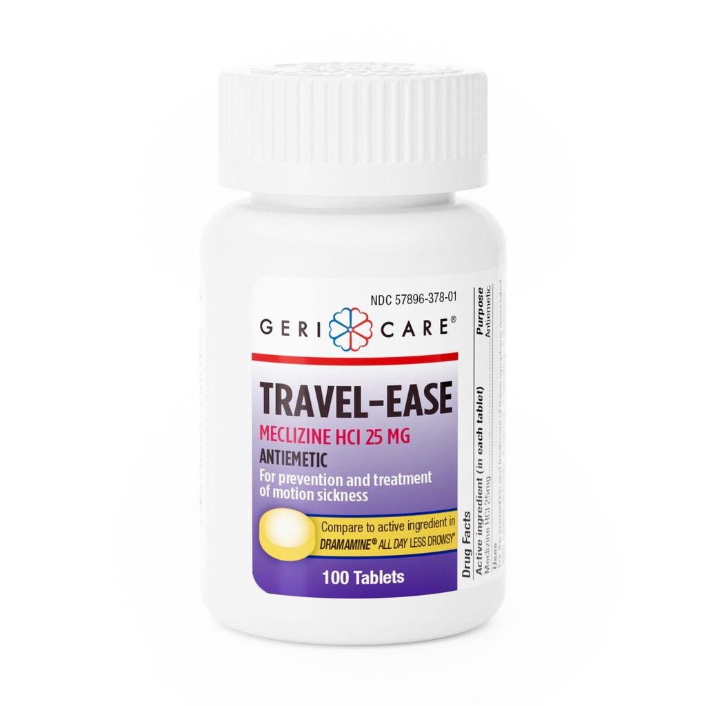 Meclizine HCl 25mg tablets 100 count