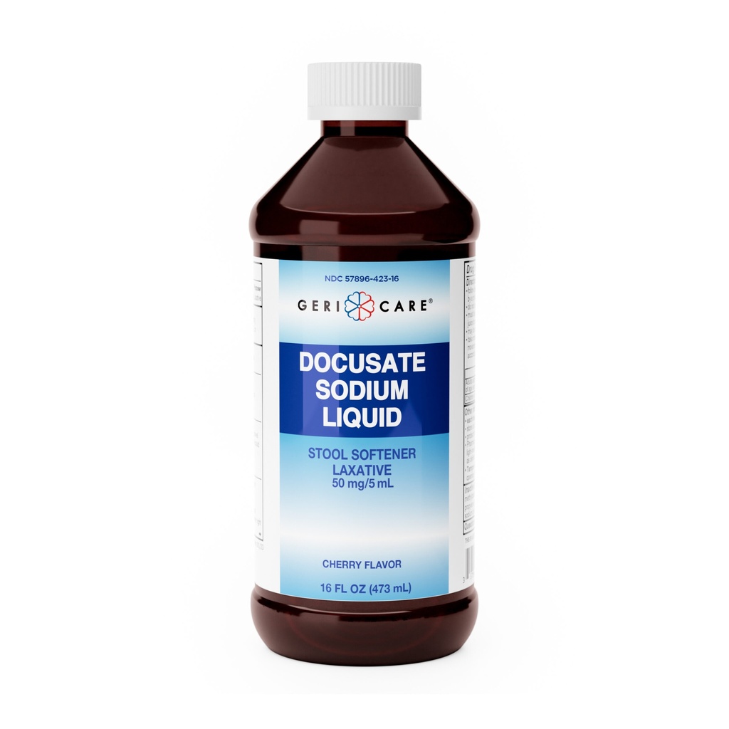 Docusate Sodium 50mg/5mL liquid 16 fl oz