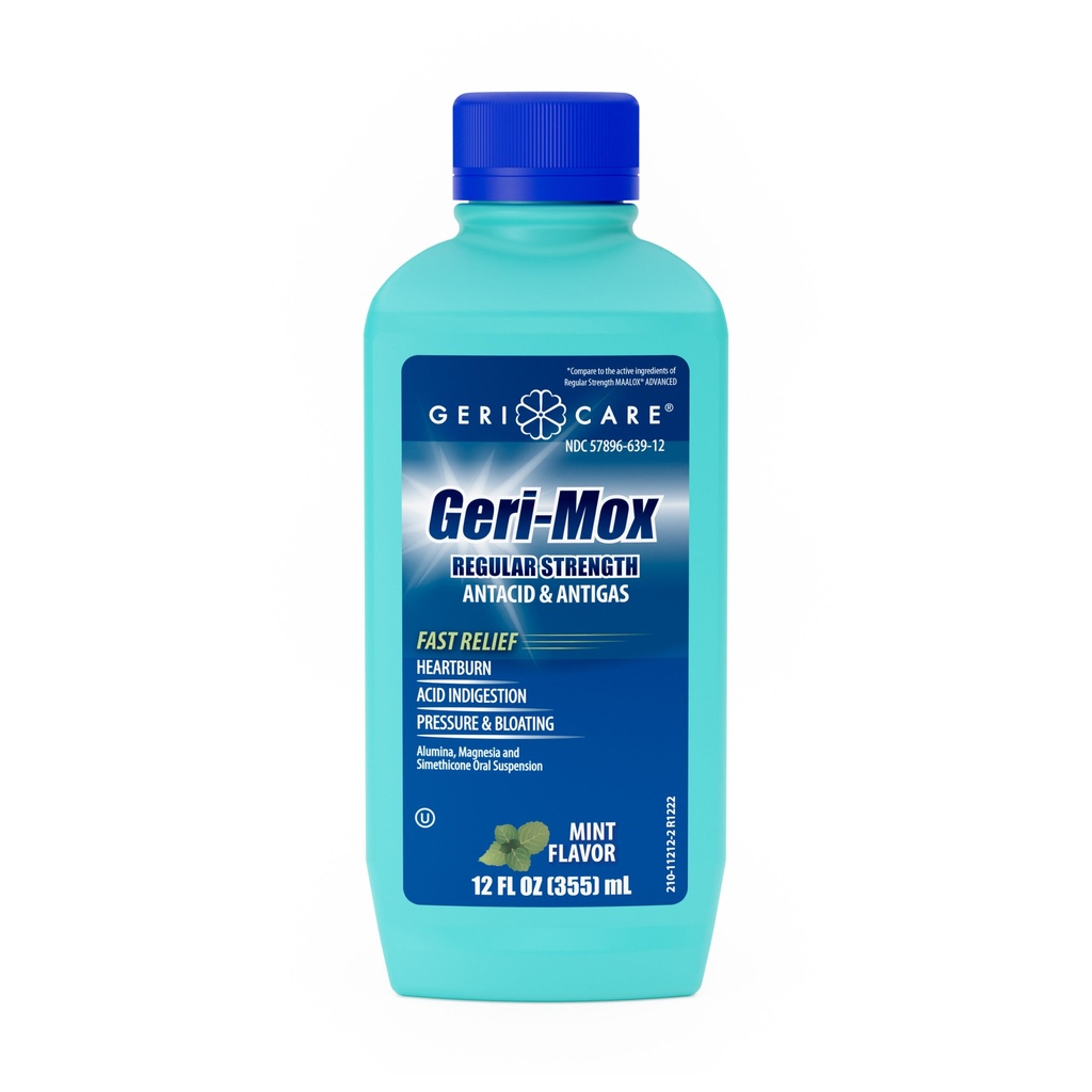 Geri-Lanta Antacid + Anti-Gas Mint 200mg + 200mg + 20mg liquid 12 fl oz