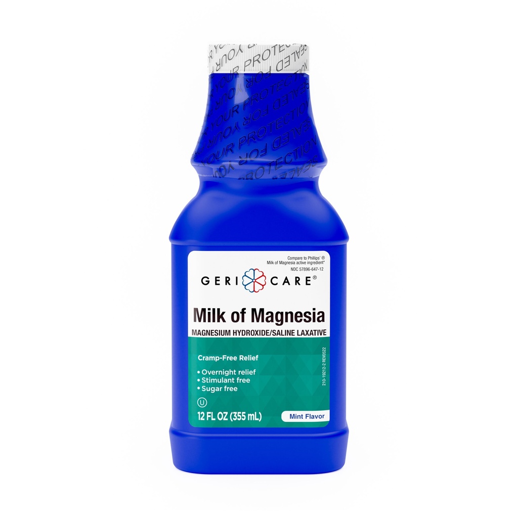 Milk of Magnesia Mint 1200mg/15mL liquid 12 fl oz