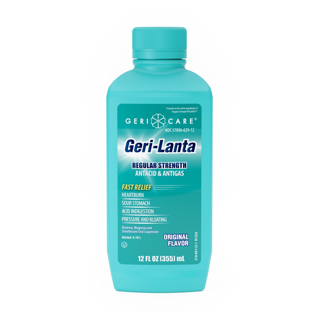 Geri-Lanta Antacid + Anti-Gas 200mg + 20mg liquid 12 fl oz