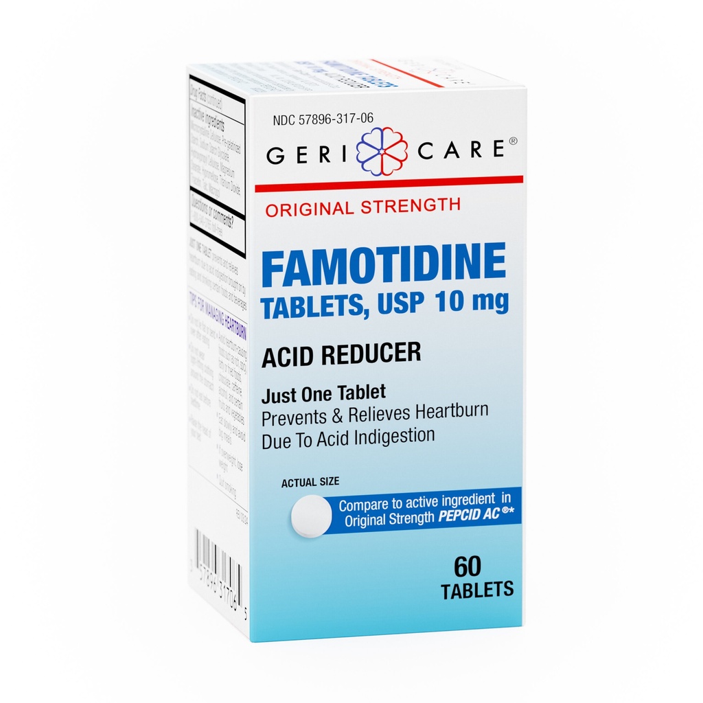 Famotidine 10mg tablets 60 count