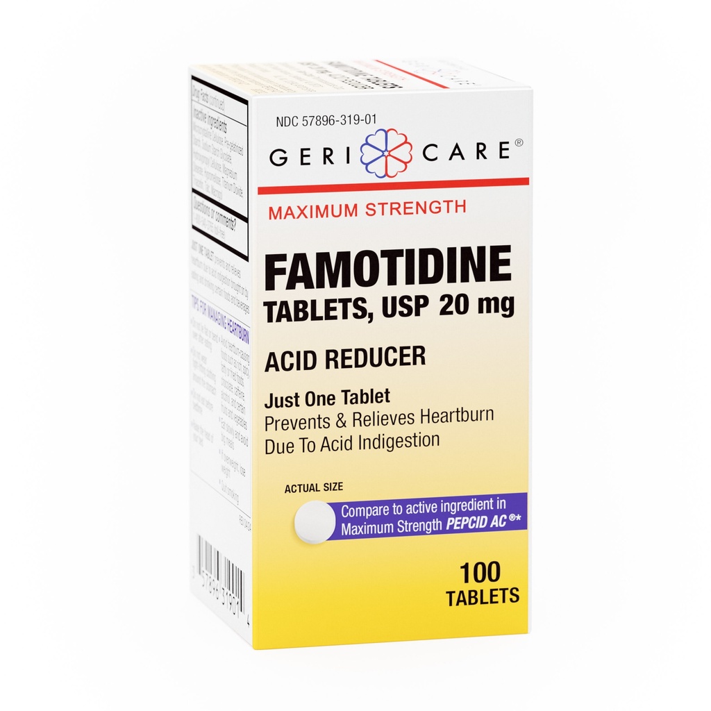 Famotidine 20mg tablets 100 count