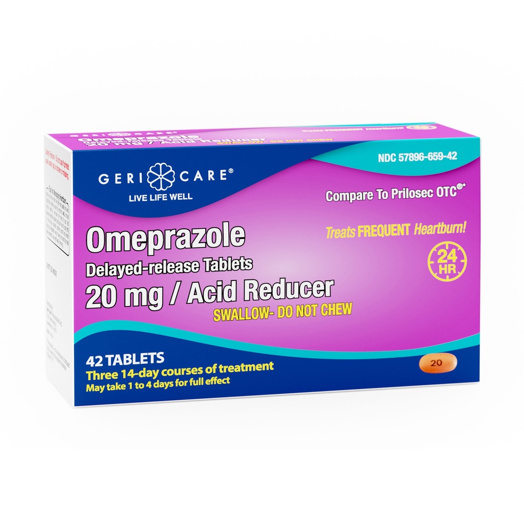 Omeprazole Delayed-Release 20mg tablets 42 count