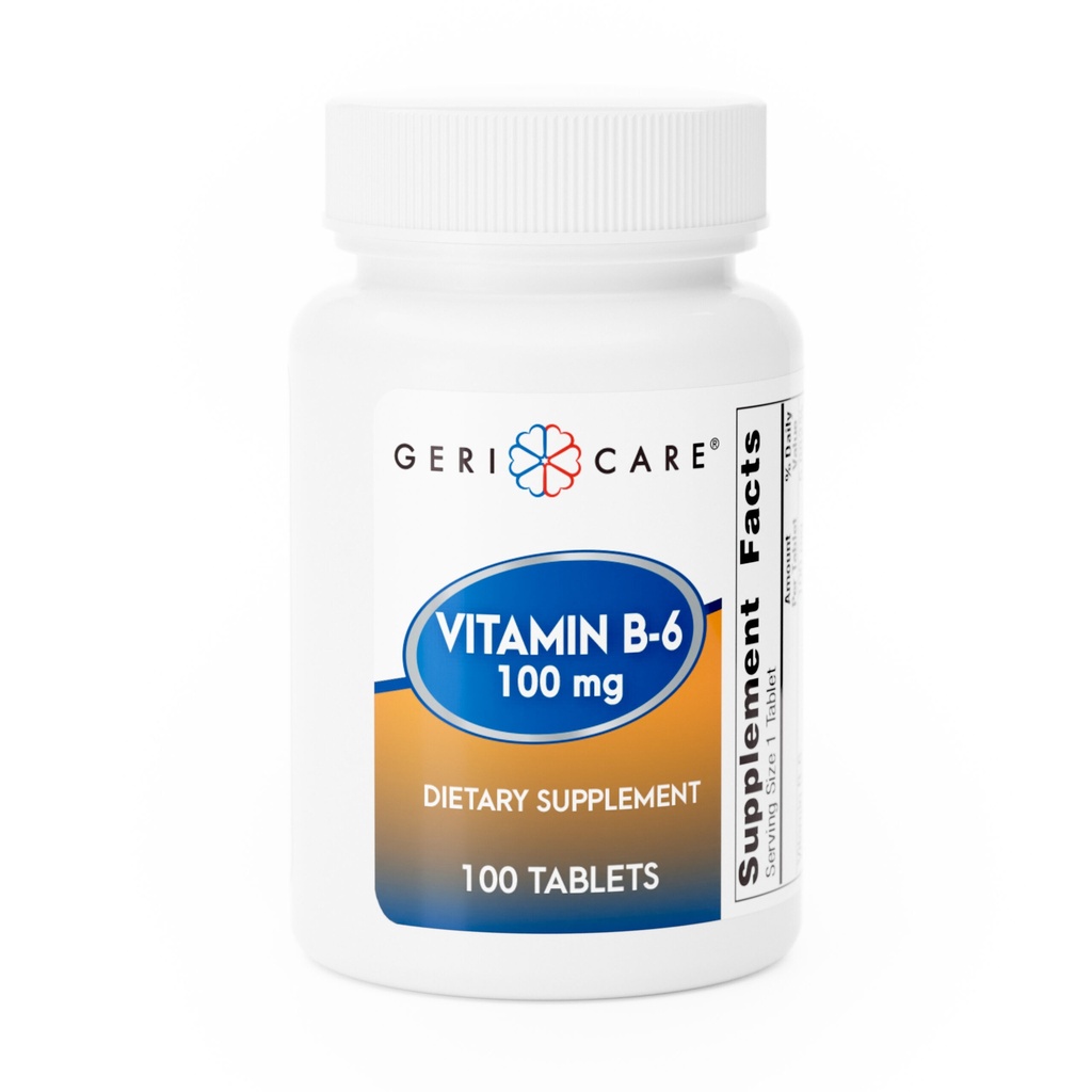 Vitamin B-6 100mg tablets 100 count