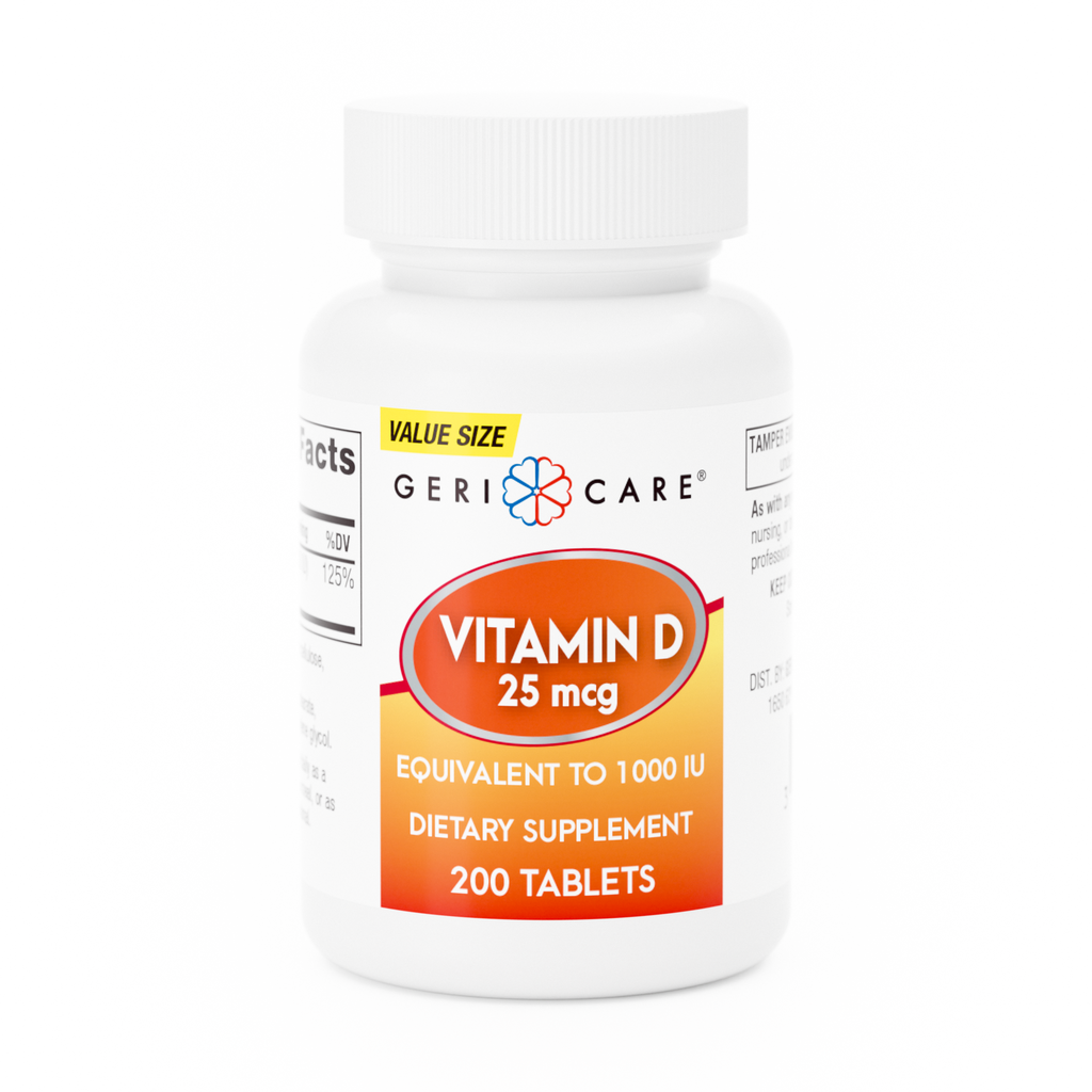 Vitamin D3 25mcg (1000 IU) tablets 200 count