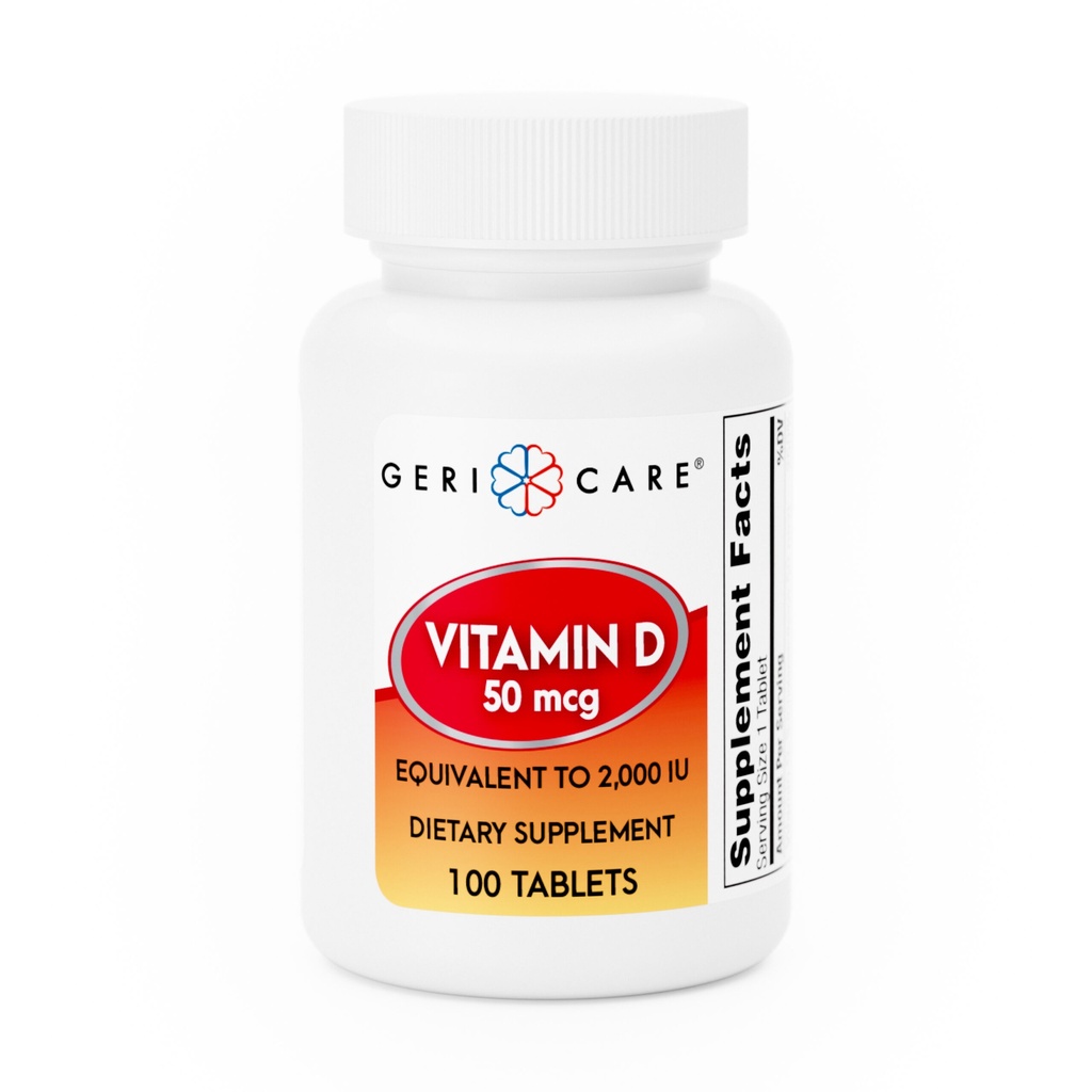 Vitamin D3 50mcg (2000 IU) tablets 100 count