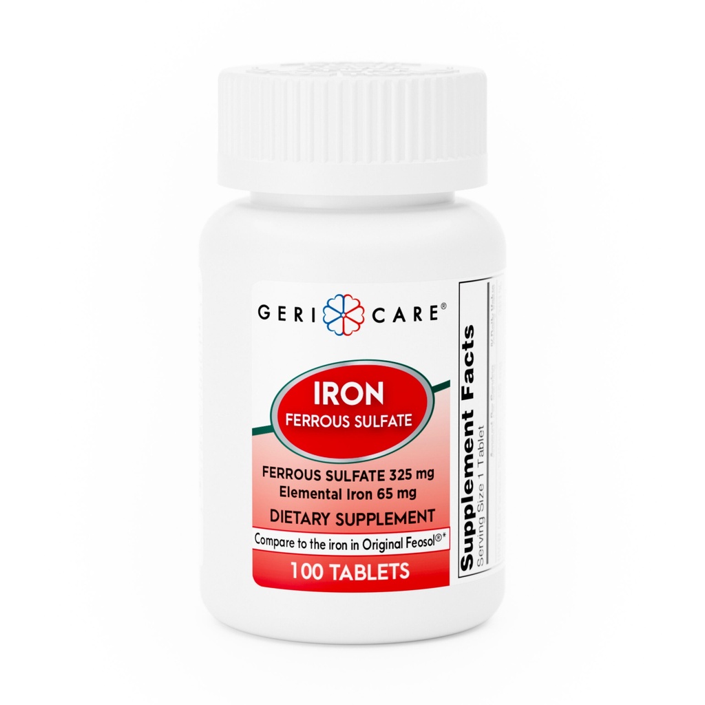 Ferrous Sulfate Iron 325mg tablets 100 count