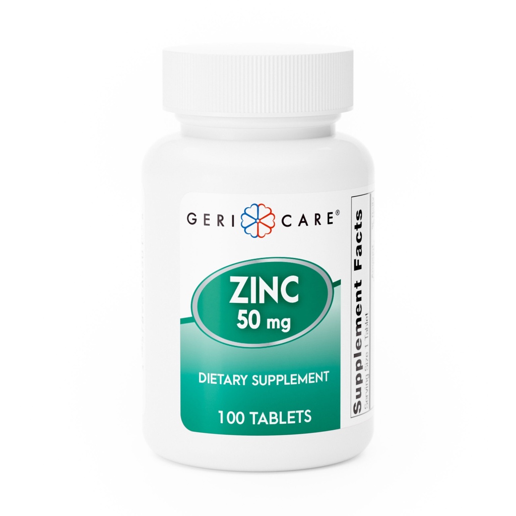 Zinc 50mg tablets 100 count