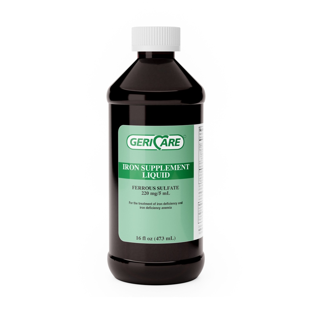 Ferrous Sulfate Iron 220mg/5mL liquid 16 fl oz