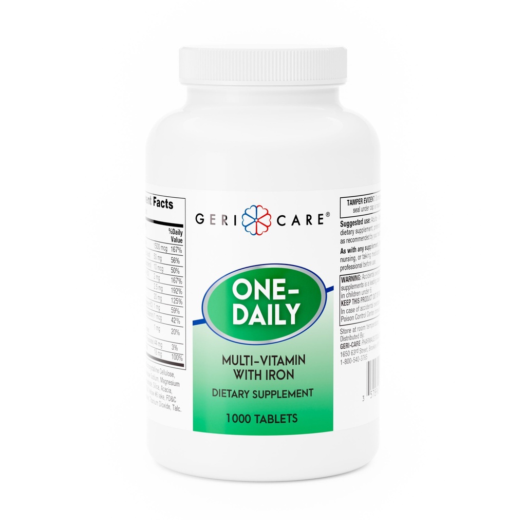 Multivitamin with Iron tablets 1000 count