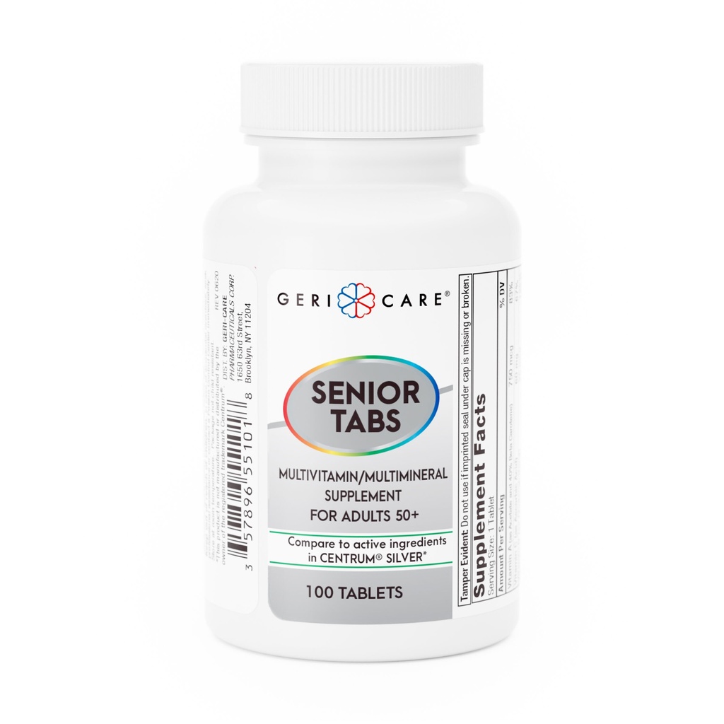 Senior Multivitamin tablets 100 count