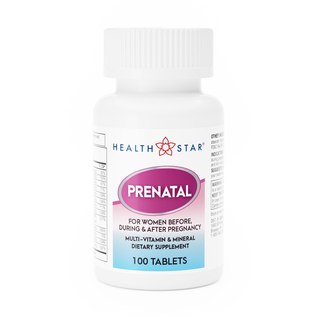 Prenatal Multivitamin tablets 100 count