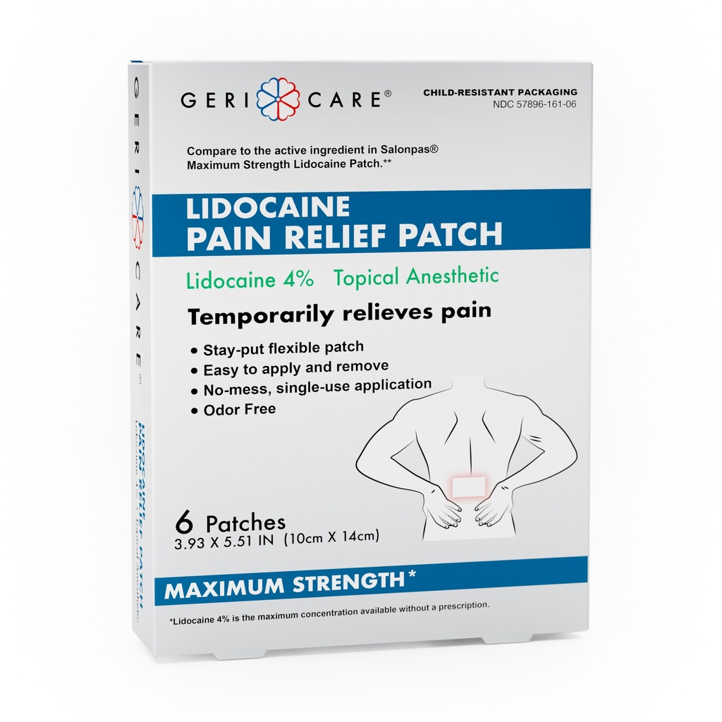 Lidocaine Pain Relief Maximum Strength 4% patches 6 count