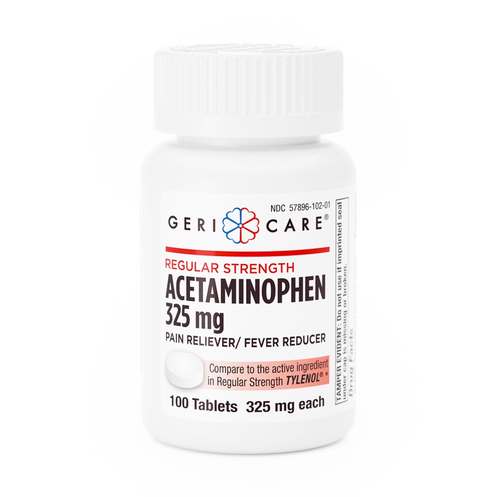 Acetaminophen 325mg tablets 100 count