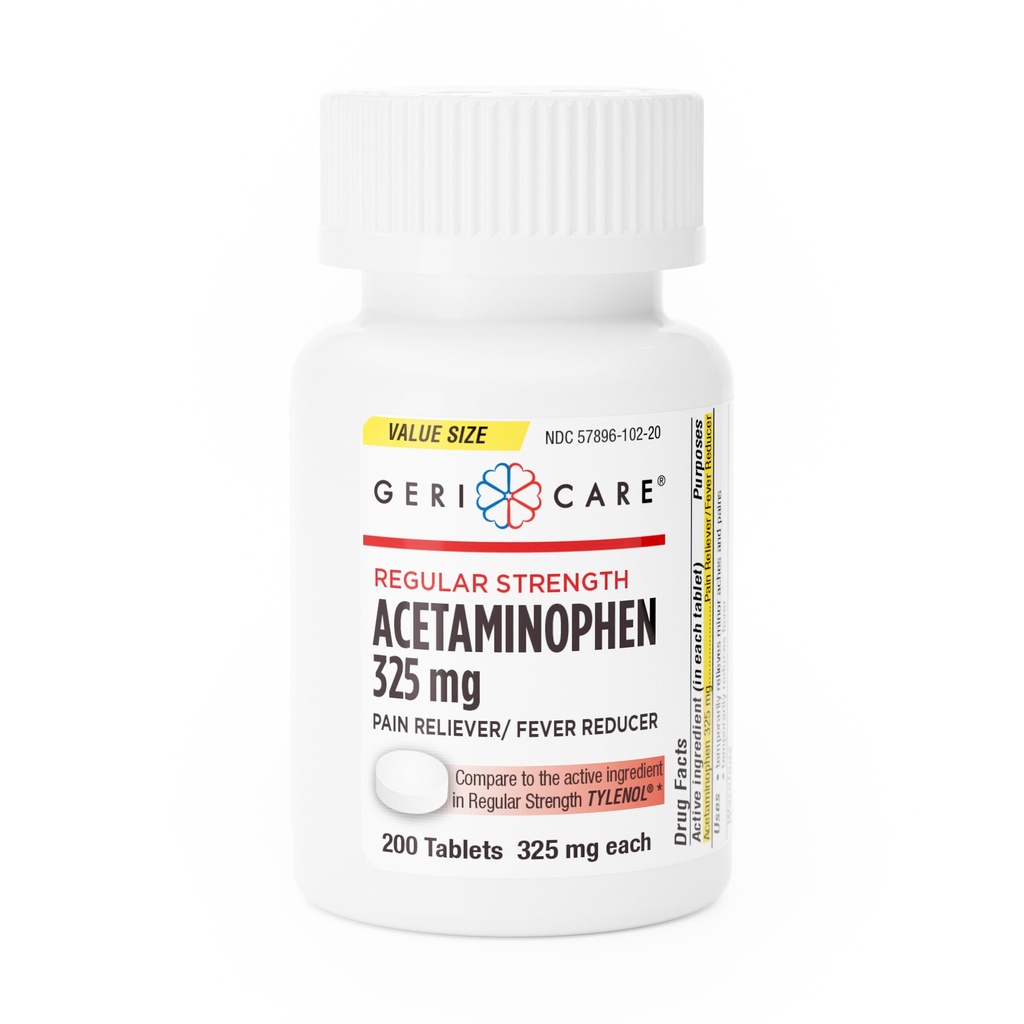 Acetaminophen 325mg tablets 200 count