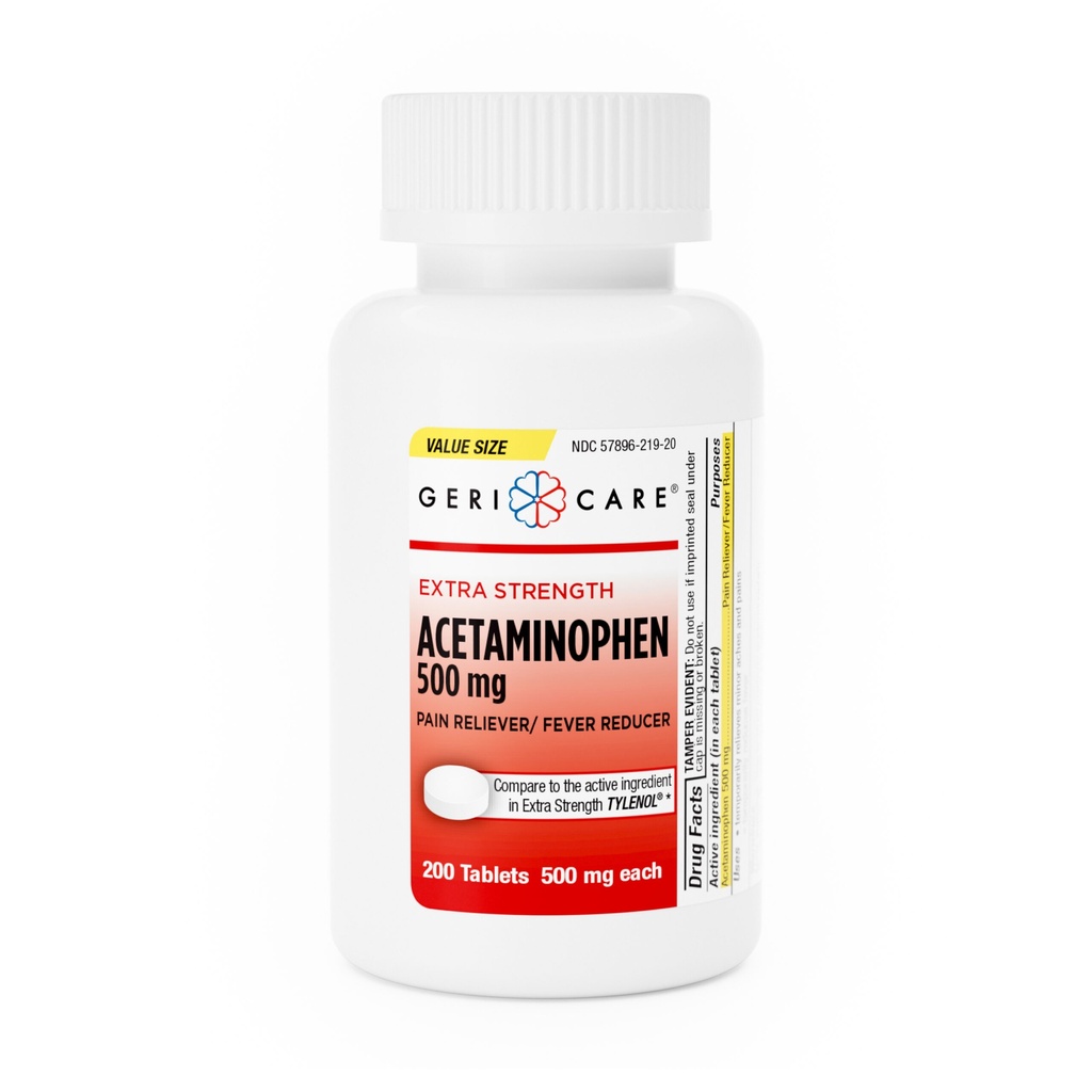 Acetaminophen 500mg tablets 200 count