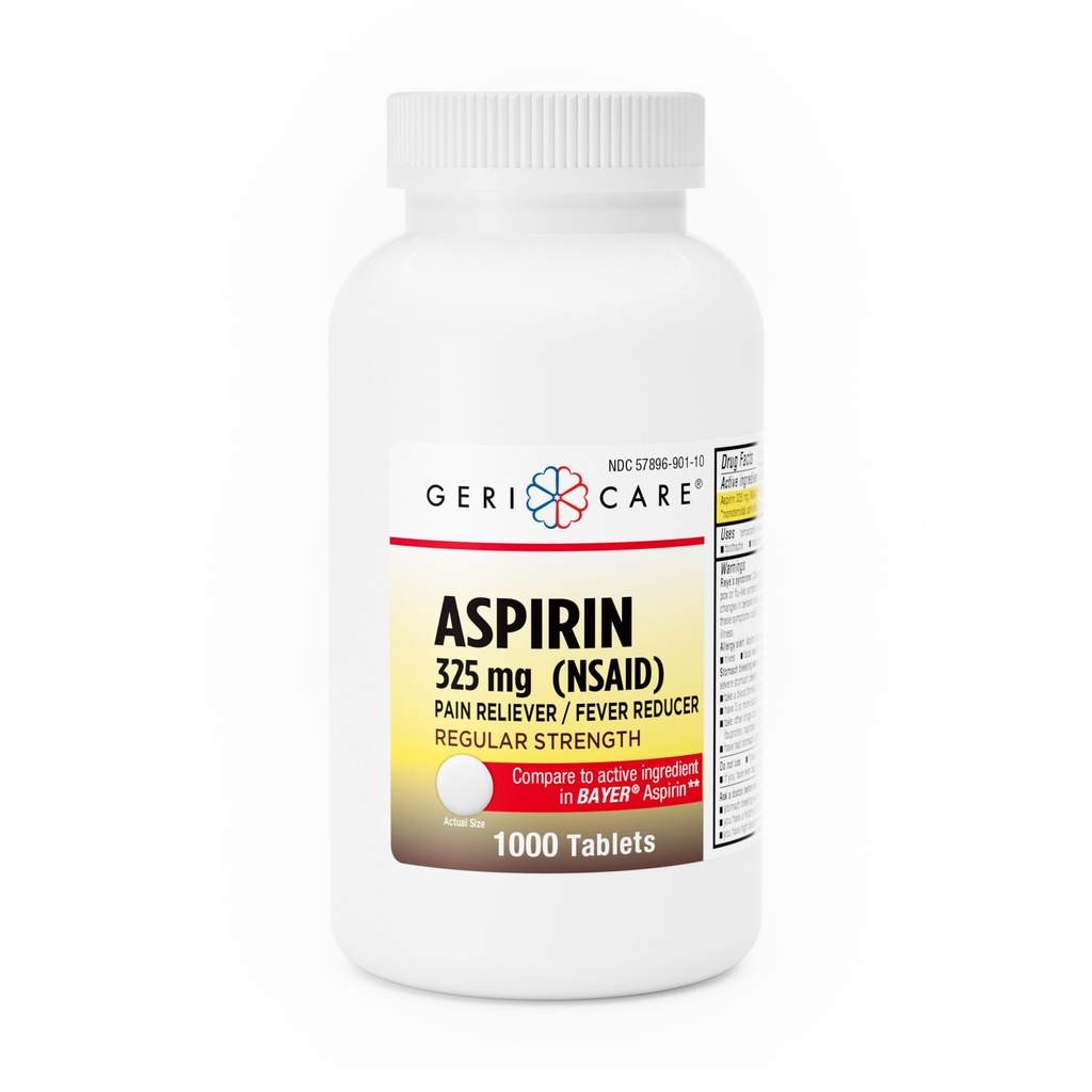 Aspirin 325mg tablets 1000 count