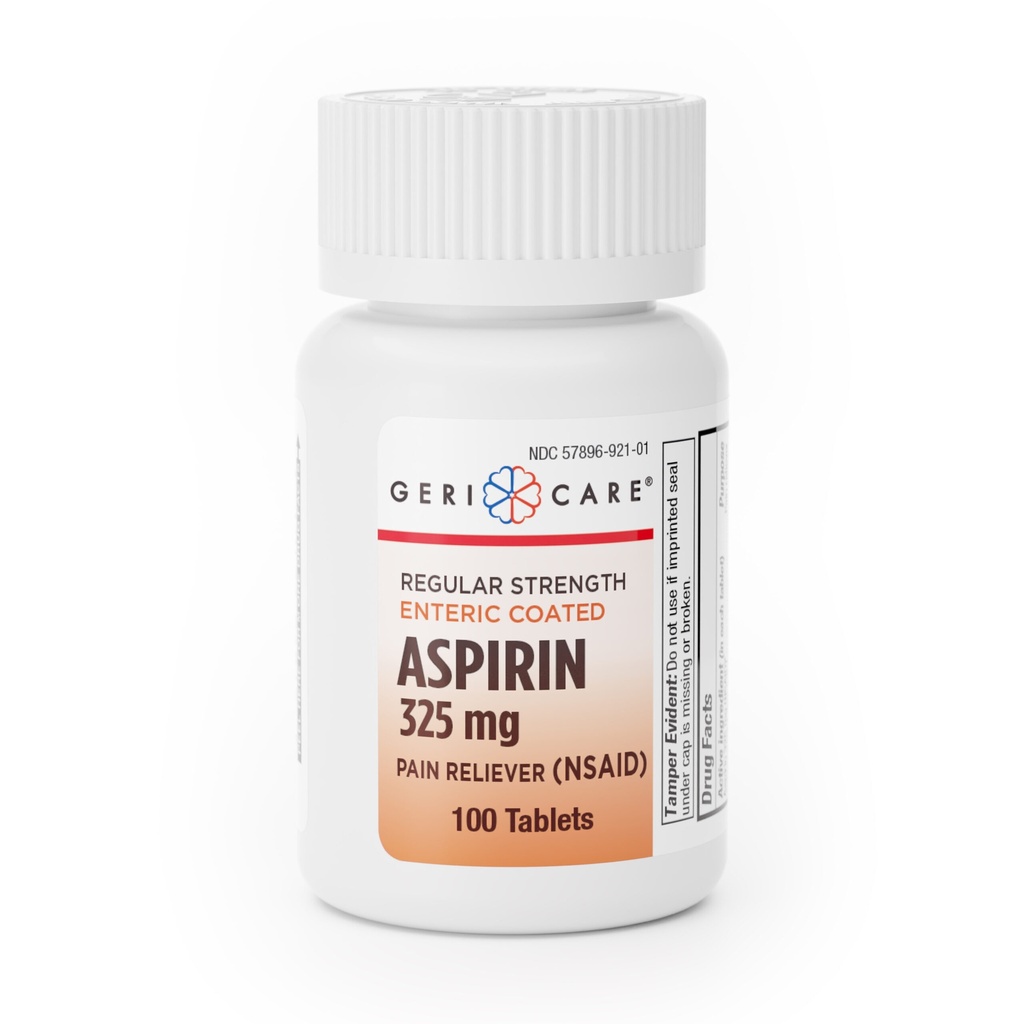 Enteric Coated Aspirin 325mg tablets 100 count