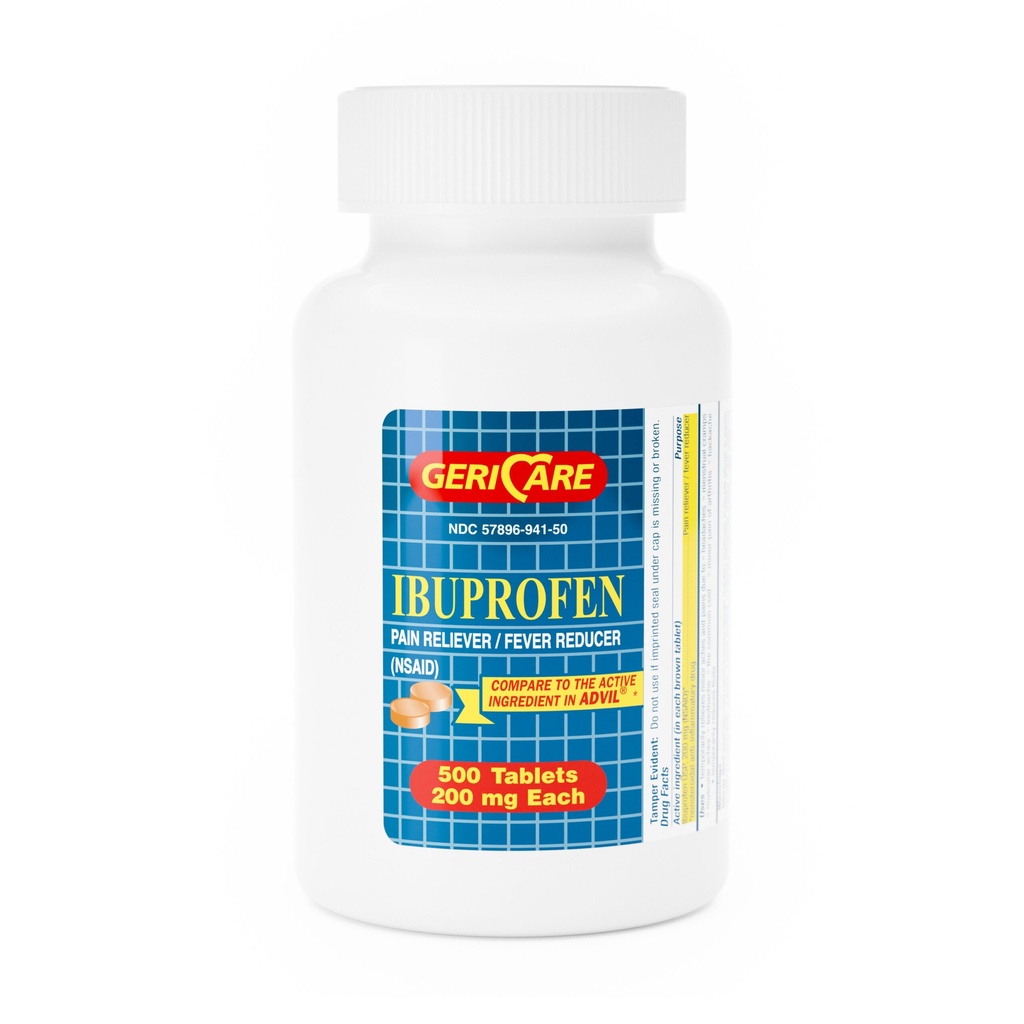 Ibuprofen 200mg tablets 500 count
