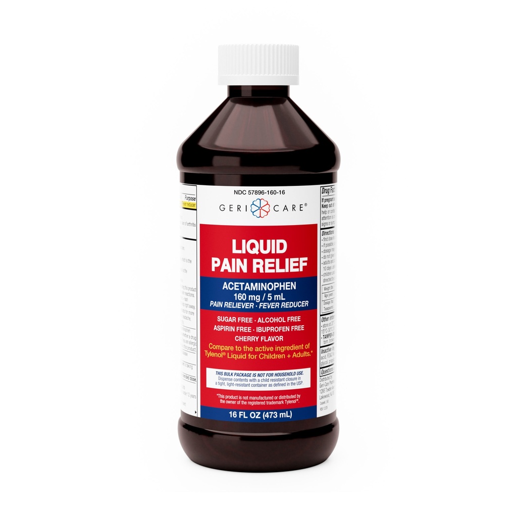 Acetaminophen 160mg/5mL liquid 16 fl oz