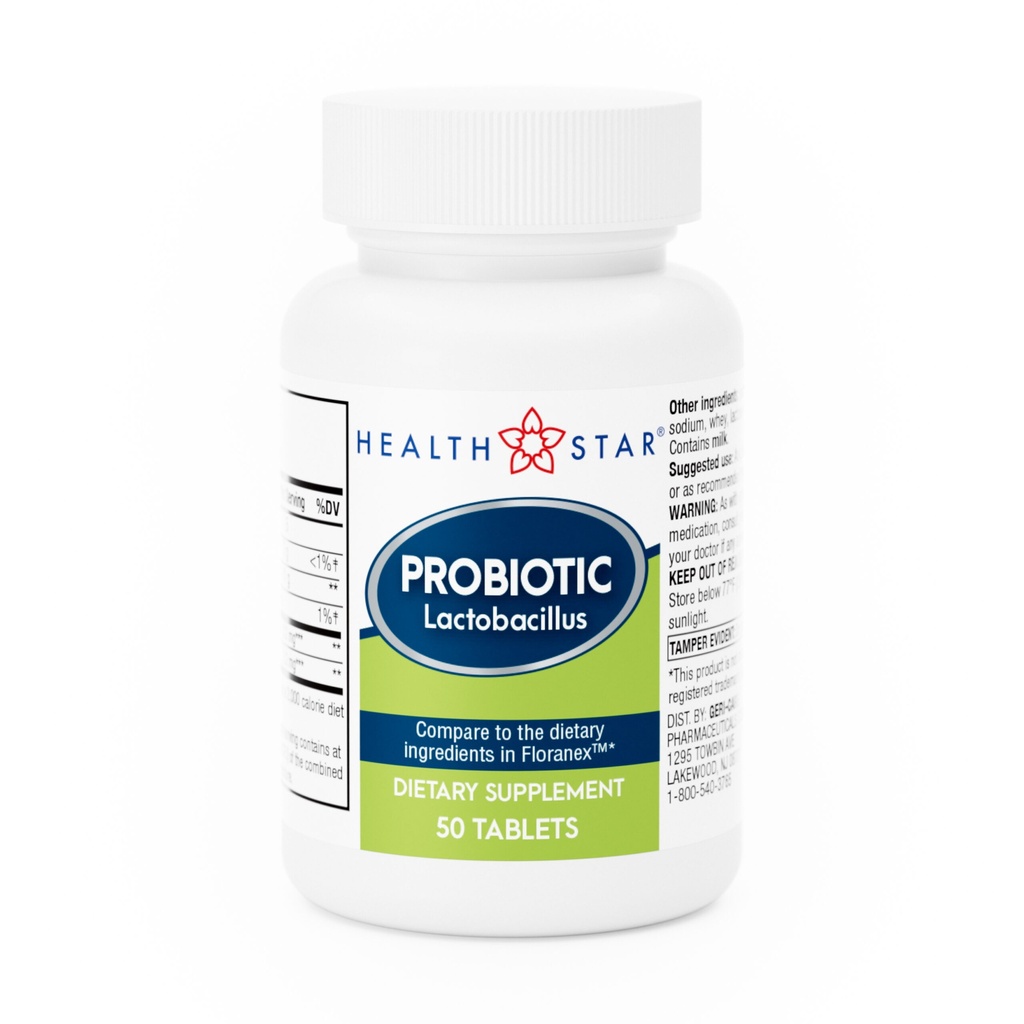 Lactobacillus Probiotic 1 million CFU tablets 50 count