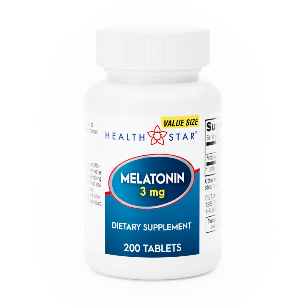 Melatonin 3mg tablets 200 count