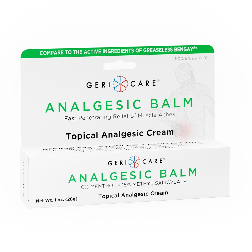 Menthol + Methyl Salicylate Analgesic Balm 10% + 15% gel 1 oz