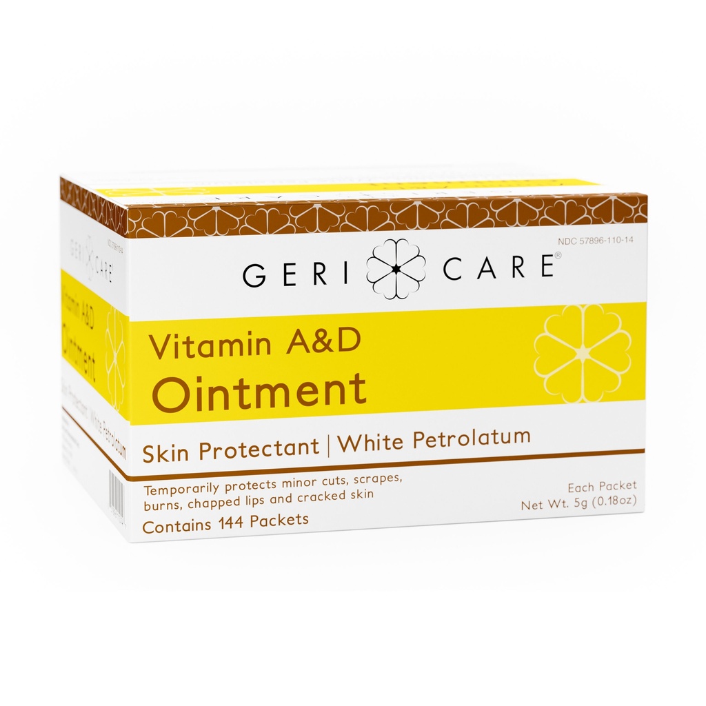 Vitamin A & D White Petrolatum ointment 144 packets