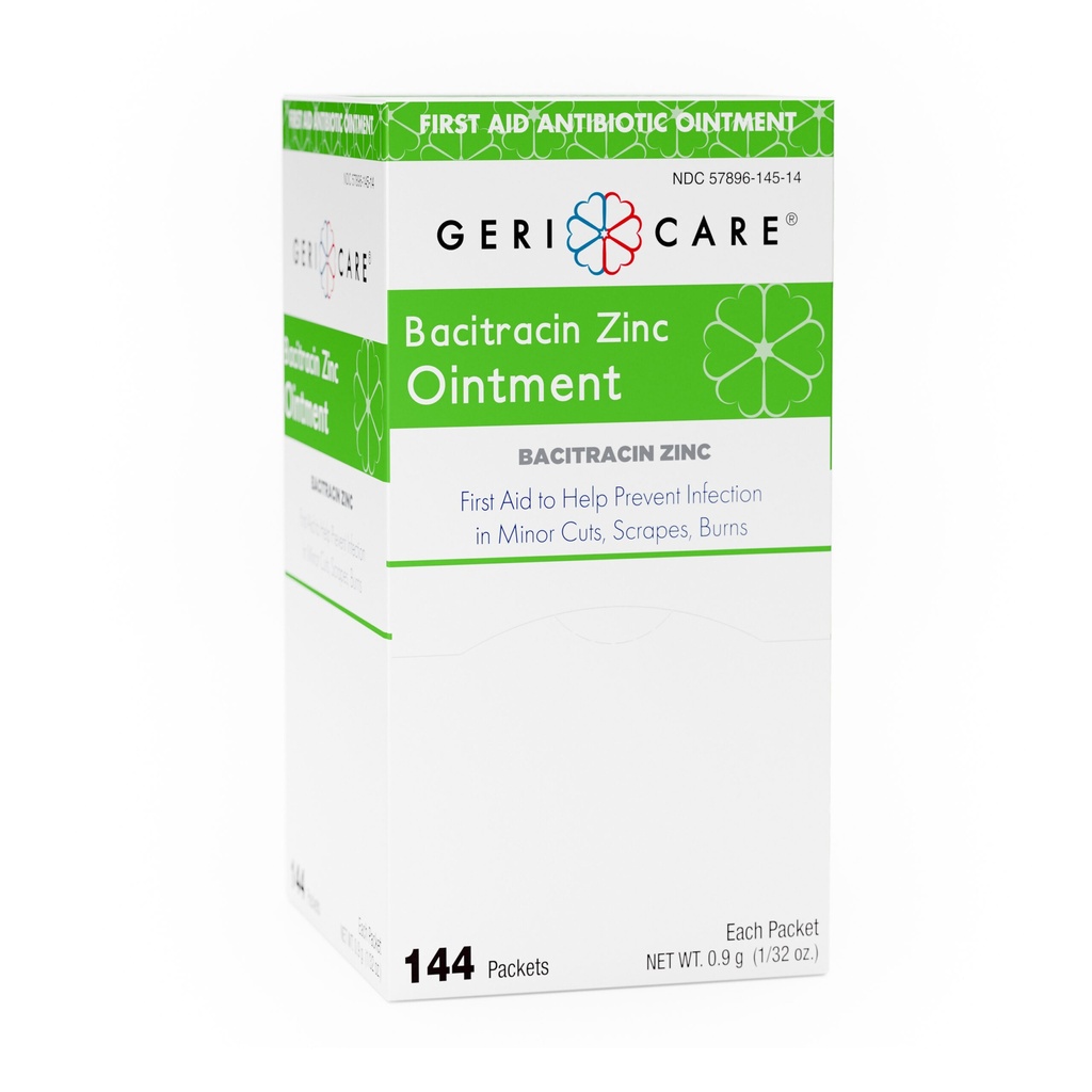 Bacitracin Zinc 500 units ointment 144 packets