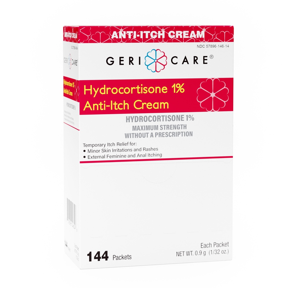 Hydrocortisone Anti-Itch 1% cream 144 packets
